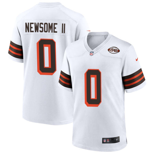 Greg Newsome II Cleveland Browns Nike 1946 Collection Alternate Jersey - White