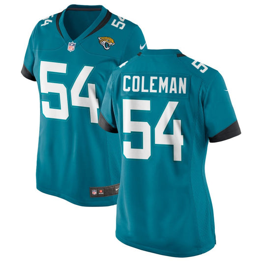 DJ Coleman Jacksonville Jaguars Nike Women's Alternate Jersey - Teal