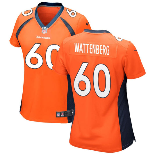 Luke Wattenberg Denver Broncos Nike Women's Game Jersey - Orange