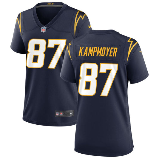 Hunter Kampmoyer Los Angeles Chargers Nike Women's Alternate Game Jersey - Navy