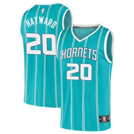 Gordon Hayward Charlotte Hornets Fanatics Branded 2020 Fast Break Replica Jersey - Icon Edition - Teal