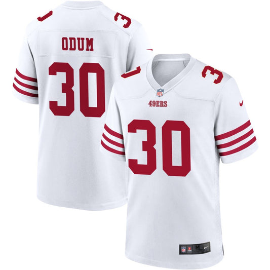 George Odum San Francisco 49ers Nike Game Player Jersey - White