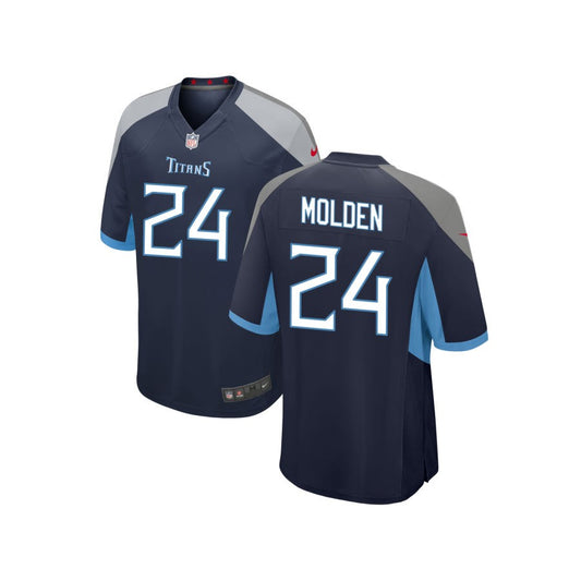 Elijah Molden Tennessee Titans Nike Youth Game Jersey - Navy