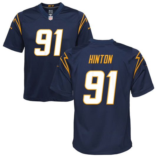 Christopher Hinton Los Angeles Chargers Nike Youth Alternate Game Jersey - Navy
