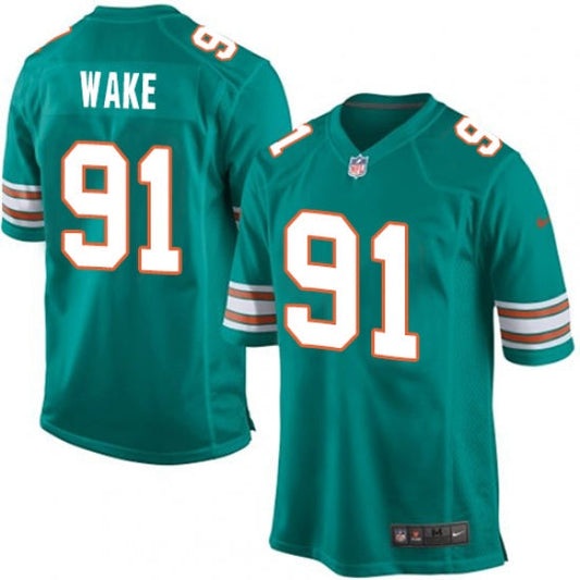 Men's Miami Dolphins Cameron Wake Alternate Game Jersey Aqua Green