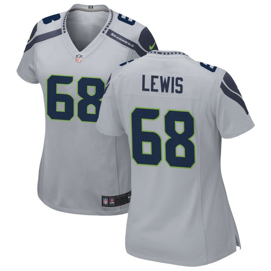 Damien Lewis Seattle Seahawks Nike Women's Alternate Game Jersey - Gray