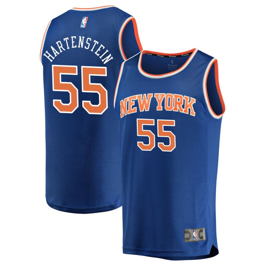 Isaiah Hartenstein New York Knicks Fanatics Branded Fast Break Replica Jersey Blue - Icon Edition