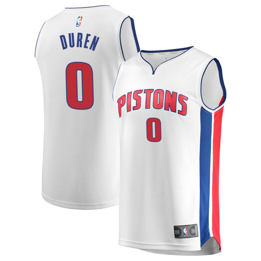 Jalen Duren  Detroit Pistons Fanatics Branded Youth Fast Break Replica Jersey - Association Edition - White
