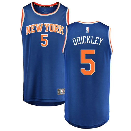 Immanuel Quickley New York Knicks Fanatics Branded Fast Break Replica Jersey Blue - Icon Edition