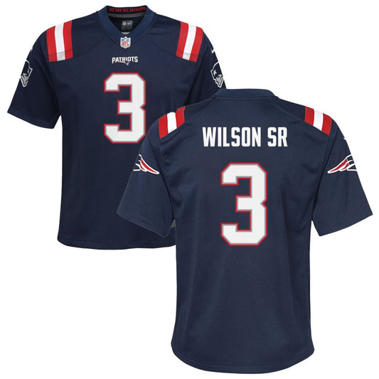 Mack Wilson Sr New England Patriots Nike Youth Game Jersey - Navy