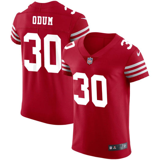 George Odum San Francisco 49ers Nike Vapor Elite Jersey - Scarlet