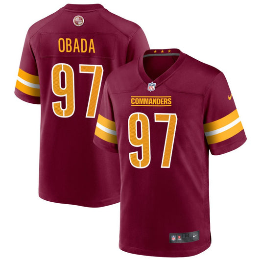 Efe Obada Washington Commanders Nike Game Player Jersey - Burgundy