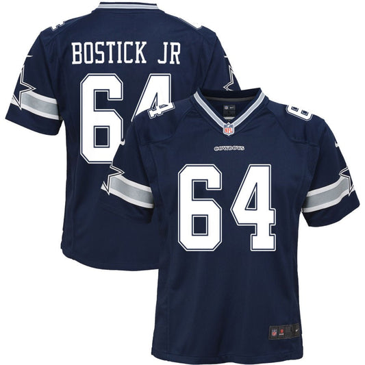 Earl Bostick Jr Dallas Cowboys Nike Youth Game Jersey - Navy