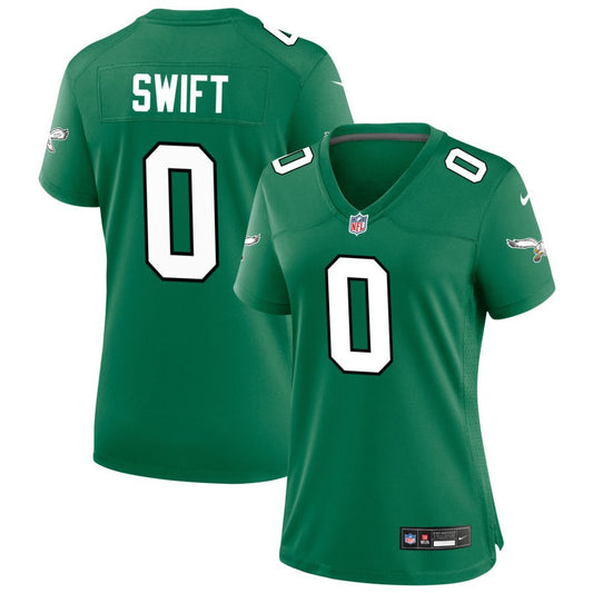 D'Andre Swift Philadelphia Eagles Nike Women's Alternate Game Jersey - Kelly Green