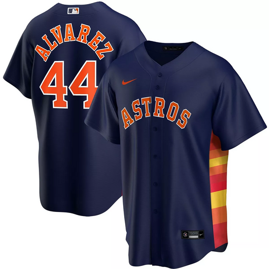 Men's Houston Astros Yordan Alvarez Alternate Player Jersey - Navy