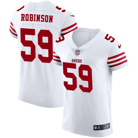 Curtis Robinson San Francisco 49ers Nike Vapor Elite Jersey - White